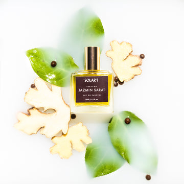 Solar'1 50m bottle, raw materials ginger, allspice, osmanthus, musk.