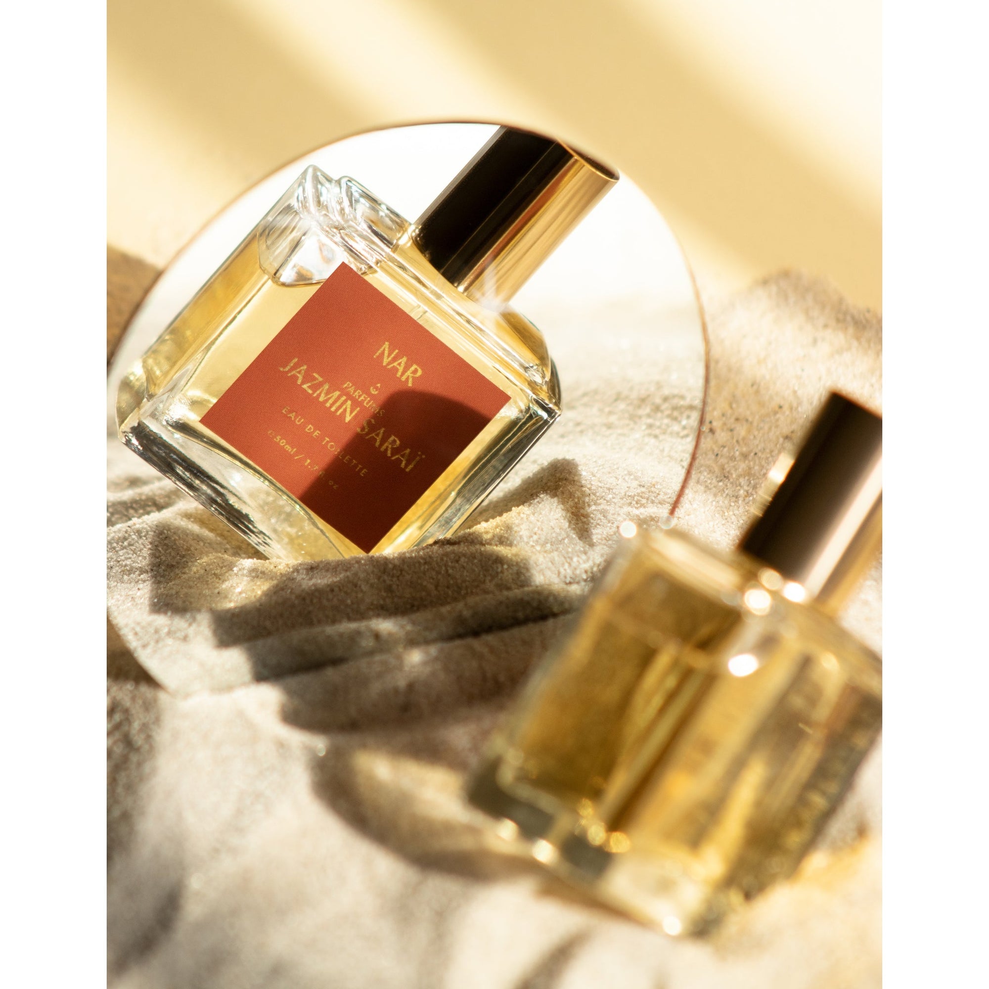 Nar 50ml bottle, creative, smoky, fire, sand